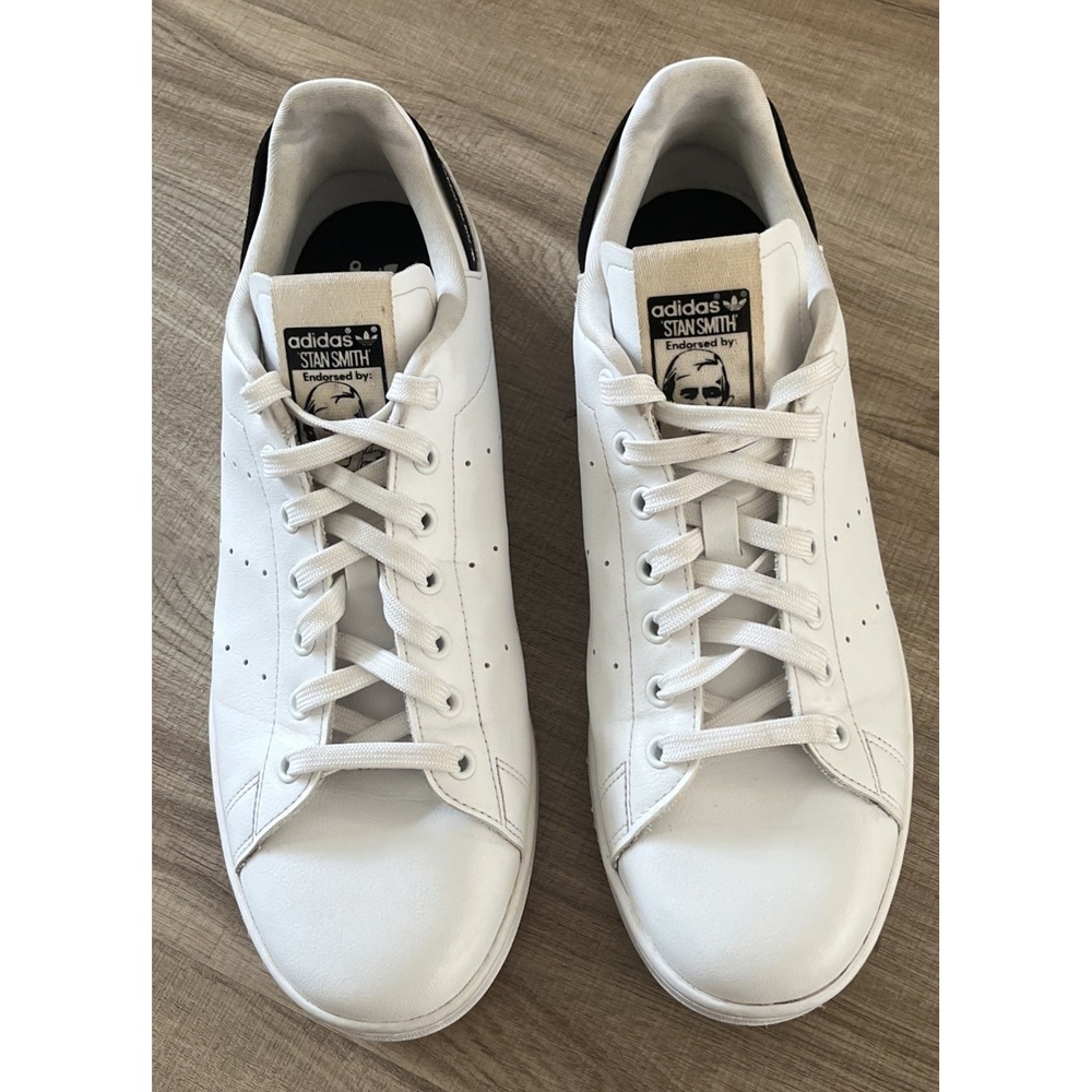 adidas Stan Smith Parley Cloud White Black Style # GV7608 Men's Size 11 1/2